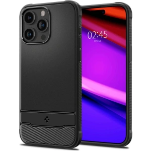 Etui Spigen Rugged Armor Mag MagSafe Apple iPhone 15 Pro Matte Black