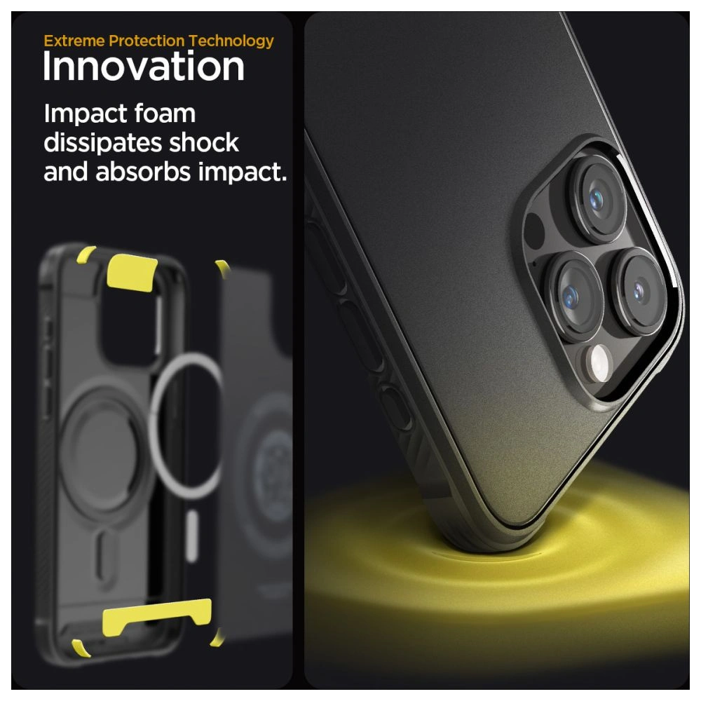 Etui Spigen Rugged Armor Mag MagSafe Apple iPhone 15 Pro Matte Black