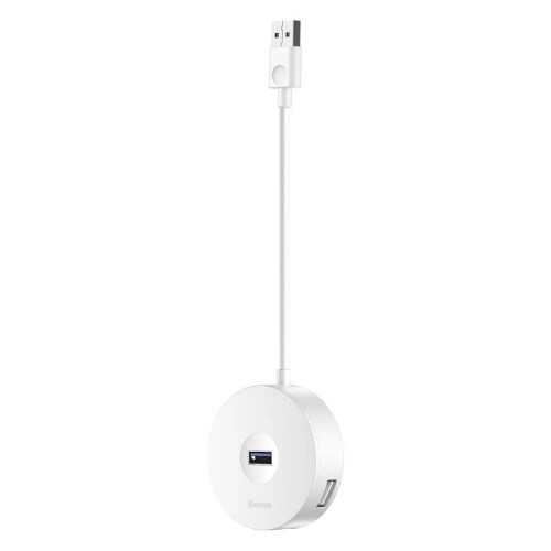 Kup Hub 4 în 1 USB la USB 3.0 + 3x USB 2.0 Baseus 15cm (alb) - BSU362WHT - {ean13} - Sklep Home Screen