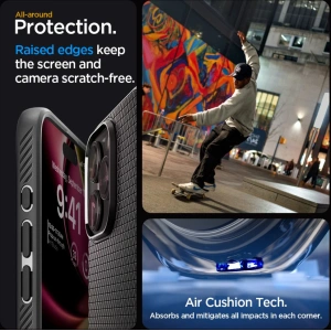 Etui Spigen Liquid Air Apple iPhone 15 Pro Matte Black