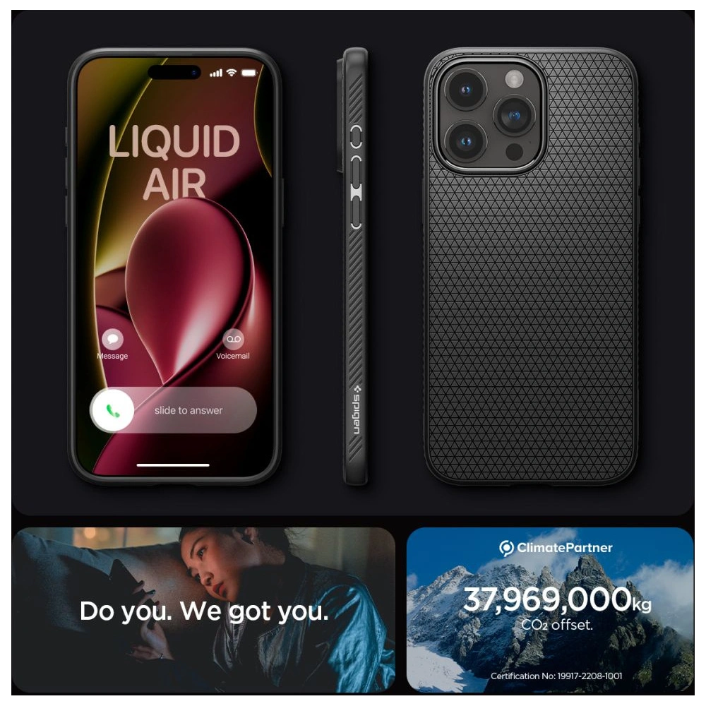 Etui Spigen Liquid Air Apple iPhone 15 Pro Matte Black