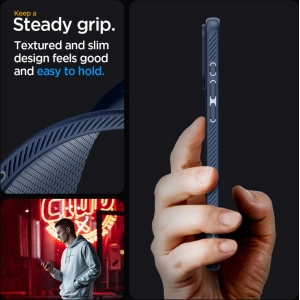 Etui Spigen Liquid Air Apple iPhone 15 Pro Navy Blue