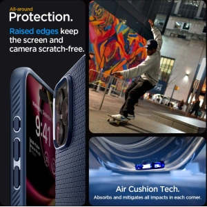 Etui Spigen Liquid Air Apple iPhone 15 Pro Navy Blue
