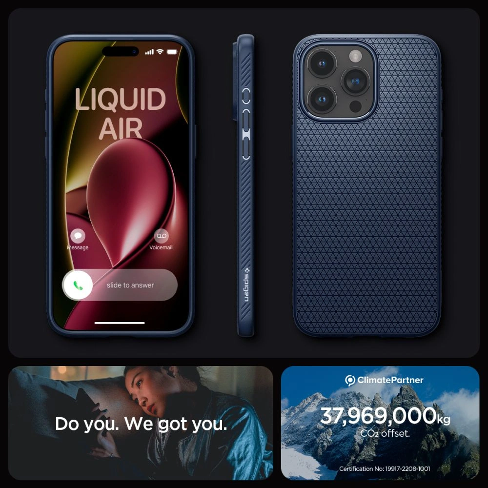Etui Spigen Liquid Air Apple iPhone 15 Pro Navy Blue