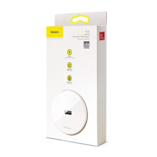 Kup Hub 4 în 1 USB la USB 3.0 + 3x USB 2.0 Baseus 15cm (alb) - BSU362WHT - {ean13} - Sklep Home Screen