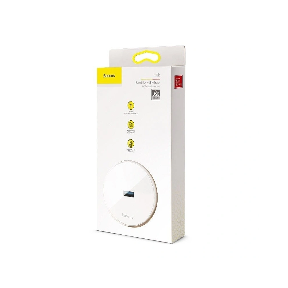 Hub 4w1 USB do USB 3.0 + 3x USB 2.0 Baseus 15cm (biały)