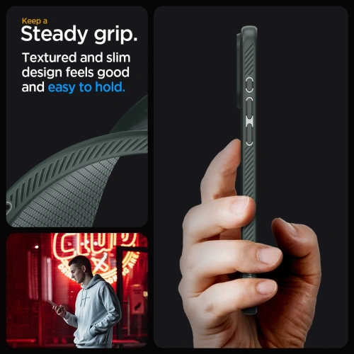 Kup Etui Spigen Liquid Air Apple iPhone 15 Pro Abyss Green - SPN3021 - {ean13} - Sklep Home Screen