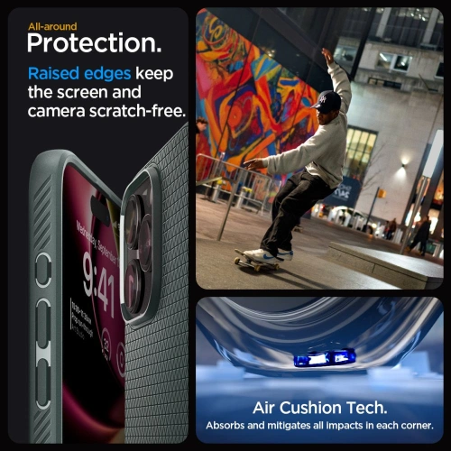 Kup Case Spigen Liquid Air Apple iPhone 15 Pro Abyss Grün - SPN3021 - {ean13} - Sklep Home Screen