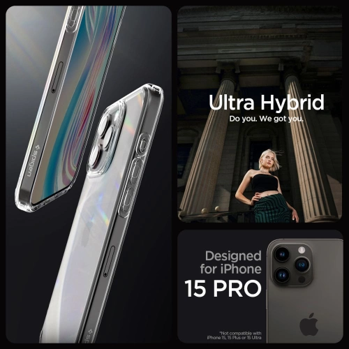 Kup Etui Spigen Ultra Hybrid Apple iPhone 15 Pro Crystal Clear - SPN3022 - {ean13} - Sklep Home Screen