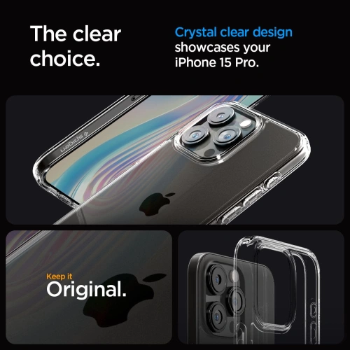 Kup Etui Spigen Ultra Hybrid Apple iPhone 15 Pro Crystal Clear - SPN3022 - {ean13} - Sklep Home Screen