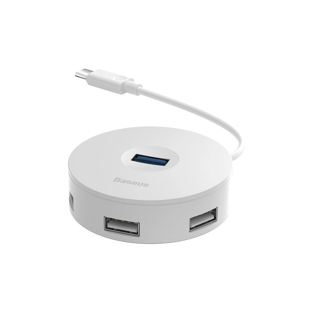 Hub 4w1 USB-C do USB 3.0 + 3x USB 2.0 Baseus 15cm (biały)