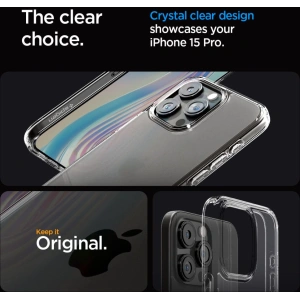 Etui Spigen Ultra Hybrid Apple iPhone 15 Pro Frost Clear