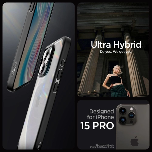 Buy Spigen Ultra Hybrid Apple iPhone 15 Pro Frost Black - SPN3024 - {ean13} - Home Screen Store Europe