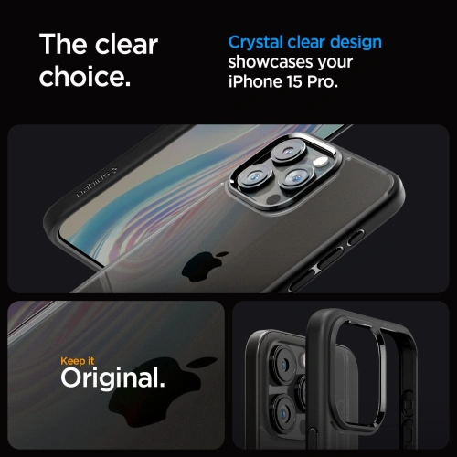 Kup Spigen Apple Husă Ultra Hybrid iPhone 15 Pro Matte Black - SPN3025 - {ean13} - Sklep Home Screen