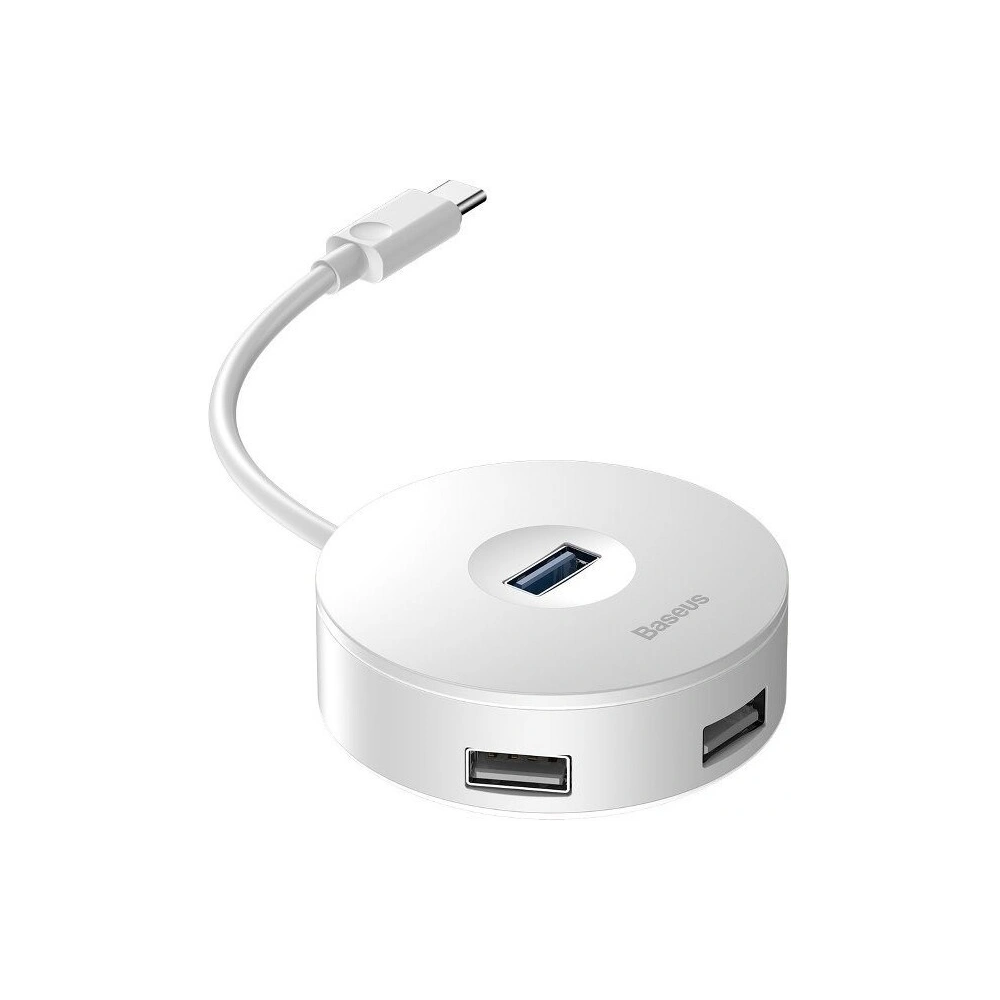 Hub 4w1 USB-C do USB 3.0 + 3x USB 2.0 Baseus 15cm (biały)