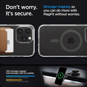 Etui Spigen Ultra Hybrid Mag MagSafe Apple iPhone 15 Pro Graphite