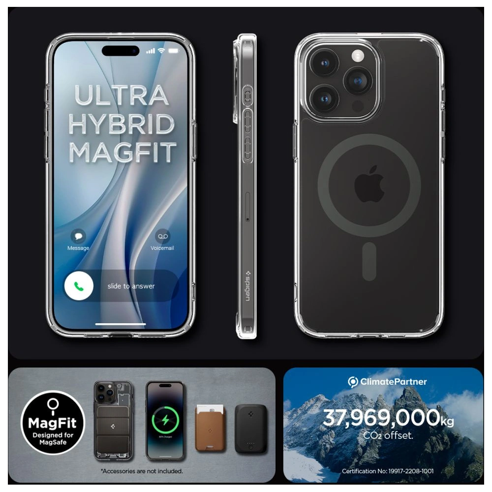 Etui Spigen Ultra Hybrid Mag MagSafe Apple iPhone 15 Pro Graphite