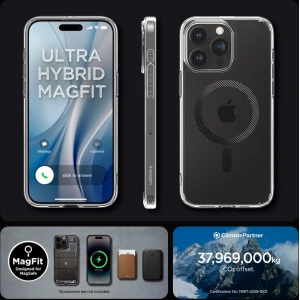 Etui Spigen Ultra Hybrid Mag MagSafe Apple iPhone 15 Pro Carbon Fiber