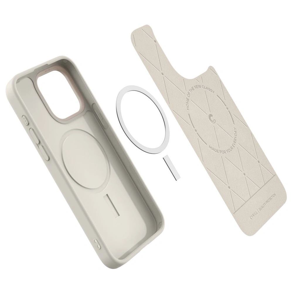 Etui Spigen Cyrill Kajuk Mag MagSafe Apple iPhone 15 Pro Cream