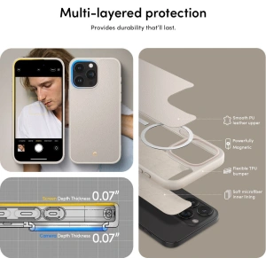 Etui Spigen Cyrill Kajuk Mag MagSafe Apple iPhone 15 Pro Cream