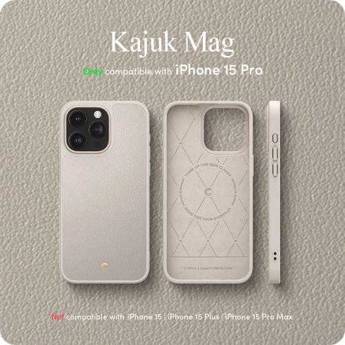 Buy Spigen Cyrill Kajuk Mag MagSafe Apple iPhone 15 Pro Cream - SPN3029 - {ean13} - Home Screen Store Europe