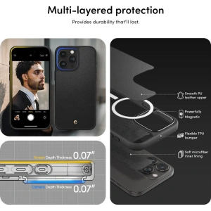 Etui Spigen Cyrill Kajuk Mag MagSafe Apple iPhone 15 Pro Black