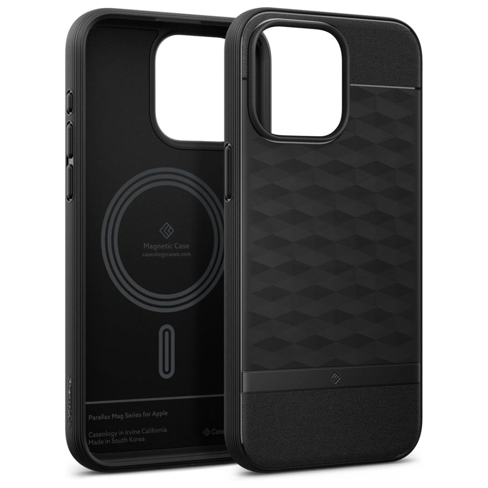 Etui Caseology Parallax Mag MagSafe Apple iPhone 15 Pro Matte Black