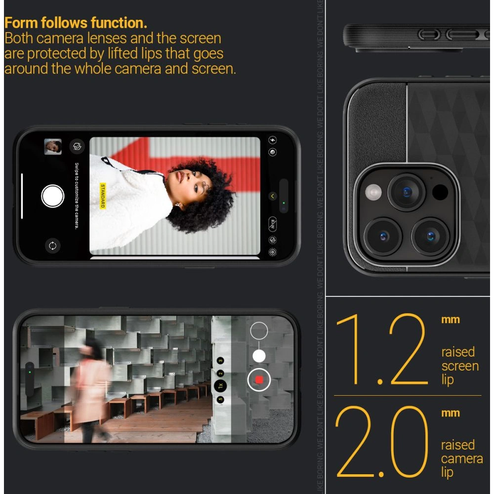 Etui Caseology Parallax Mag MagSafe Apple iPhone 15 Pro Matte Black