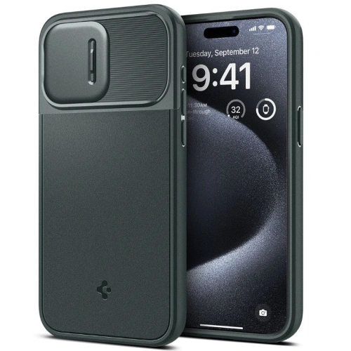 Kup Spigen Apple Carcasă Optik Armor MagSafe iPhone 15 Pro Abyss Green - SPN3040 - {ean13} - Sklep Home Screen