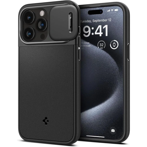 Kup Etui Spigen Optik Armor Mag MagSafe Apple iPhone 15 Pro Black - SPN3041 - {ean13} - Sklep Home Screen