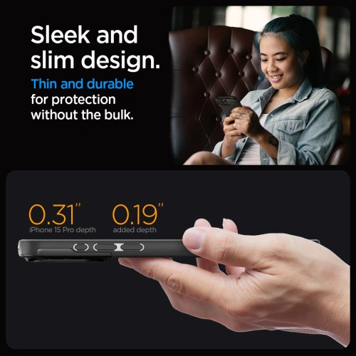 Buy Spigen Optik Armor Mag MagSafe Apple iPhone 15 Pro Black - SPN3041 - {ean13} - Home Screen Store Europe