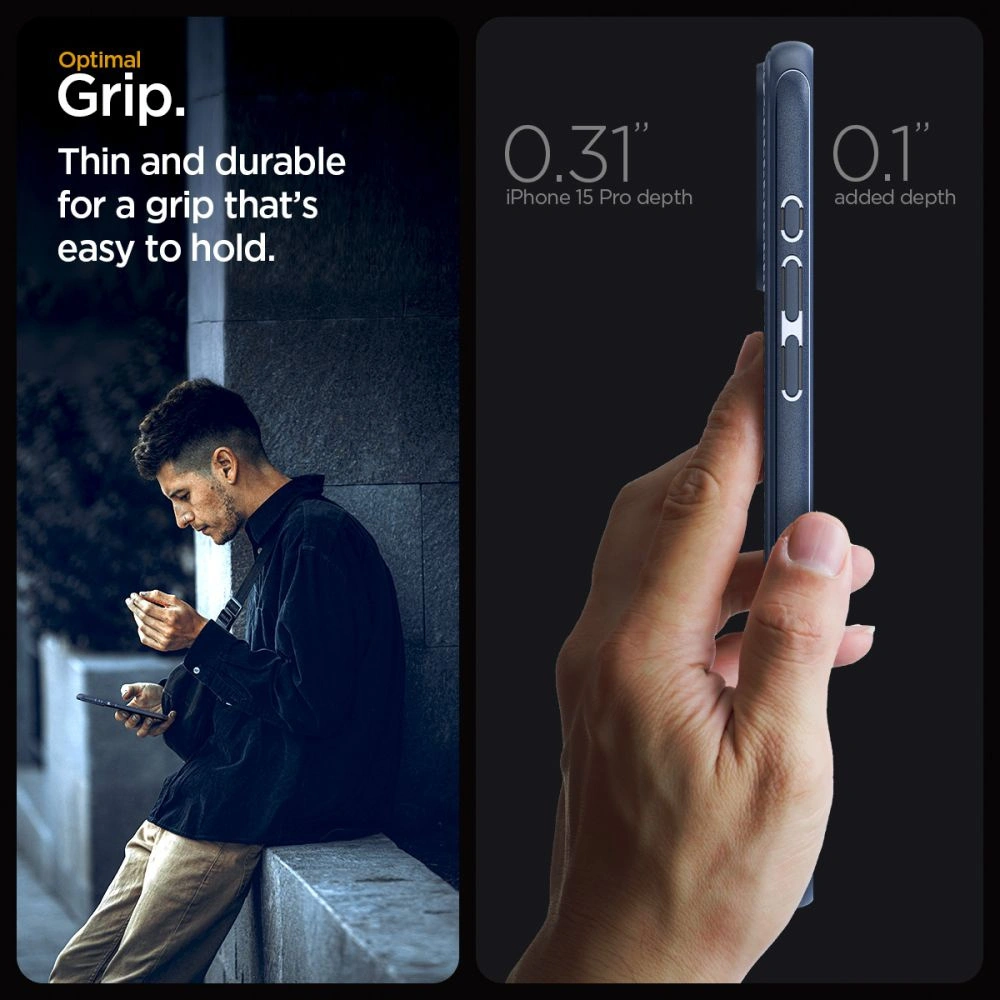 Etui Spigen Mag Armor MagSafe Apple iPhone 15 Pro Navy Blue