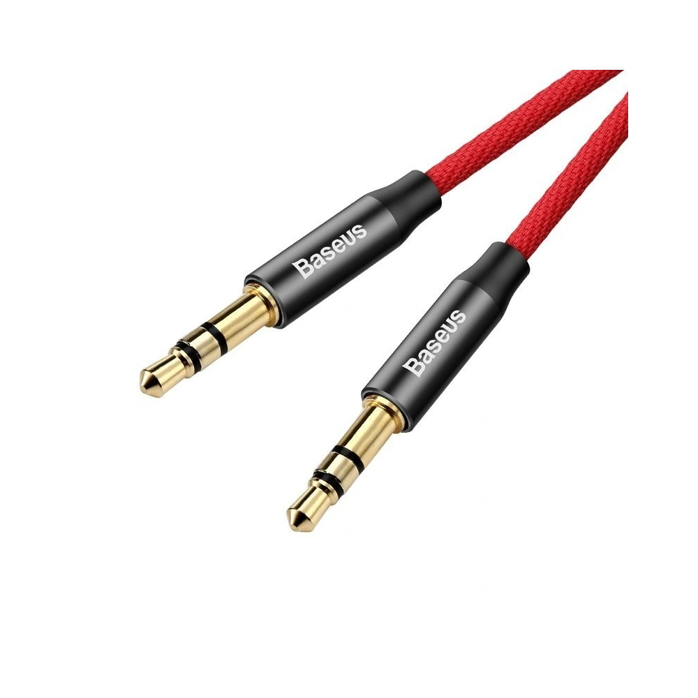 Kabel audio mini jack 3,5mm AUX Baseus Yiven 1m (czerwony)