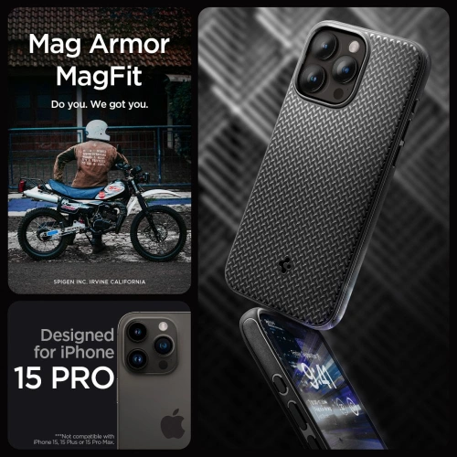 Kup Etui Spigen Mag Armor MagSafe Apple iPhone 15 Pro Matt Fekete - SPN3043 - {ean13} - Sklep Home Screen