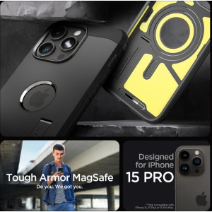 Etui Spigen Tough Armor Mag MagSafe Apple iPhone 15 Pro Black