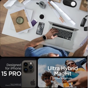Etui Spigen Ultra Hybrid Mag MagSafe Apple iPhone 15 Pro Zero One
