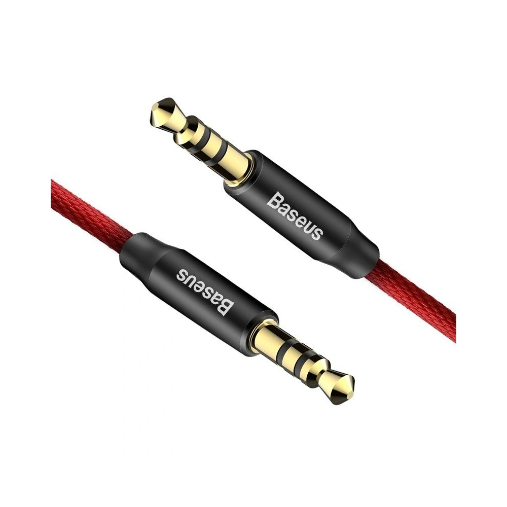 Kabel audio mini jack 3,5mm AUX Baseus Yiven 1,5m (czerwony)