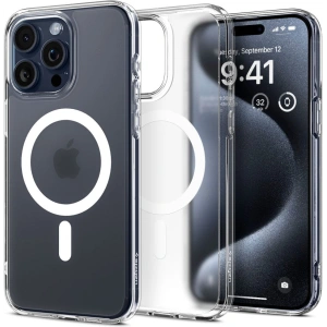 Etui Spigen Ultra Hybrid Mag MagSafe Apple iPhone 15 Pro Frost Clear