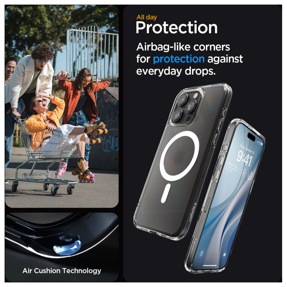 Etui Spigen Ultra Hybrid Mag MagSafe Apple iPhone 15 Pro Frost Clear