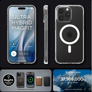 Etui Spigen Ultra Hybrid Mag MagSafe Apple iPhone 15 Pro Frost Clear