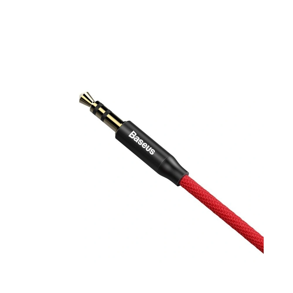 Kabel audio mini jack 3,5mm AUX Baseus Yiven 1,5m (czerwony)