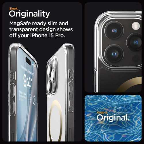 Kup Etui Spigen Ultra Hybrid Mag MagSafe Apple iPhone 15 Pro Arany - SPN3049 - {ean13} - Sklep Home Screen