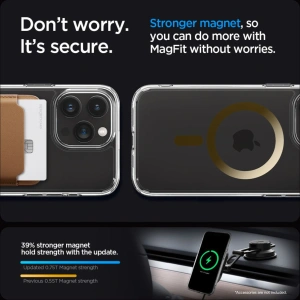 Etui Spigen Ultra Hybrid Mag MagSafe Apple iPhone 15 Pro Gold