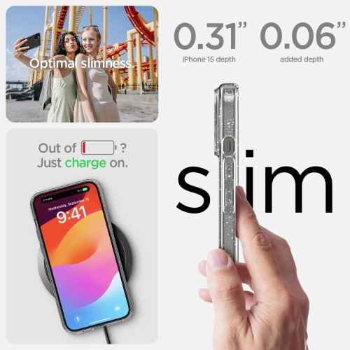 Kup Spigen Apple Carcasă Liquid Crystal iPhone 15 Glitter Crystal - SPN3053 - {ean13} - Sklep Home Screen