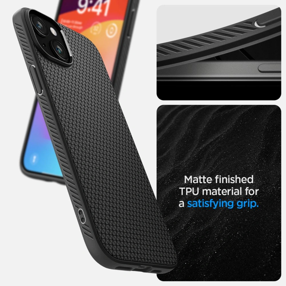 Etui Spigen Liquid Air Apple iPhone 15 Matte Black