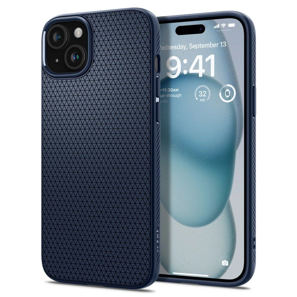 Etui Spigen Liquid Air Apple iPhone 15 Navy Blue
