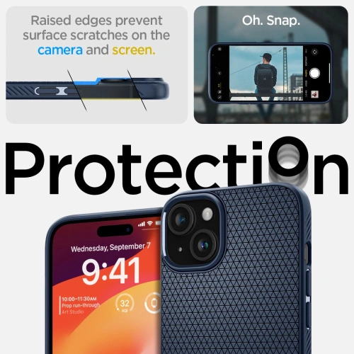 Kup Spigen Apple Carcasă Liquid Air iPhone 15 Navy Blue - SPN3055 - {ean13} - Sklep Home Screen