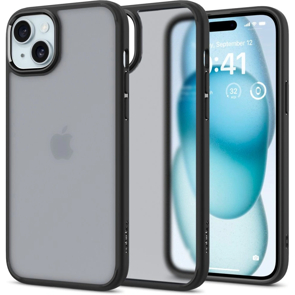 Etui Spigen Ultra Hybrid Apple iPhone 15 Frost Black