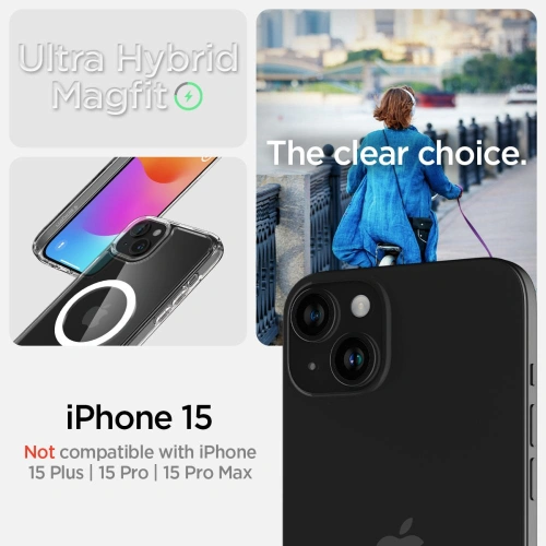 Kup Etui Spigen Ultra Hybrid Mag MagSafe Apple iPhone 15 Fehér - SPN3061 - {ean13} - Sklep Home Screen