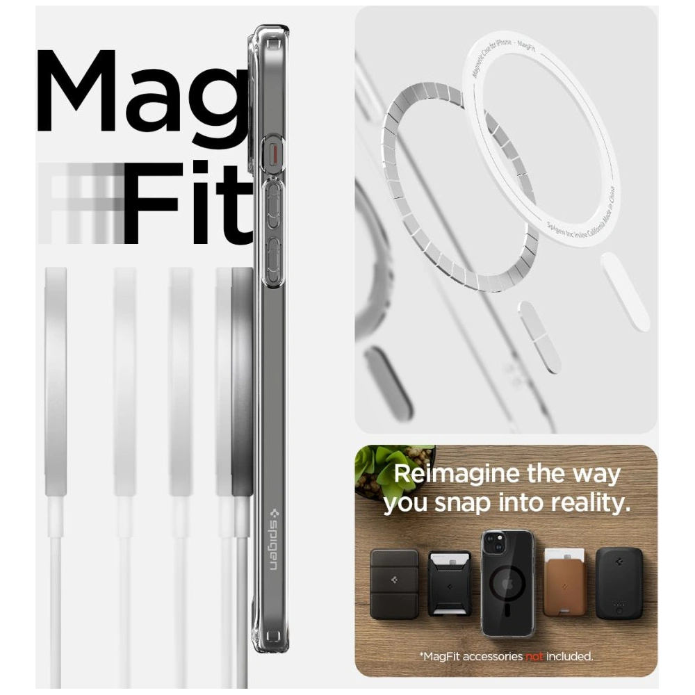 Etui Spigen Ultra Hybrid Mag MagSafe Apple iPhone 15 Black